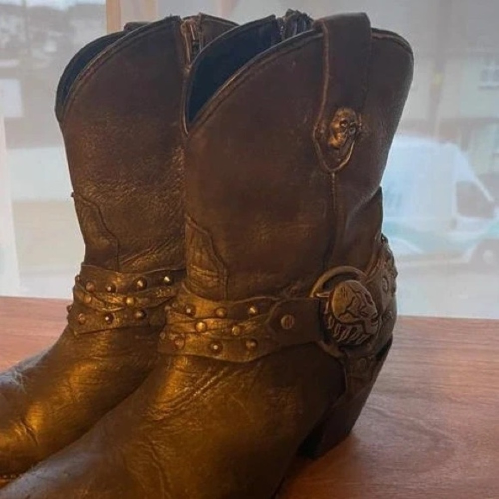 Brown Heeled Boots